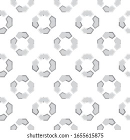 Seamless vector pattern in geometric ornamental style