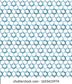 Seamless vector pattern in geometric ornamental style