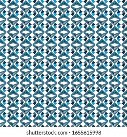 Nahtlose Vektorillustration im geometrischen Zierstil