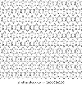 Seamless vector pattern in geometric ornamental style