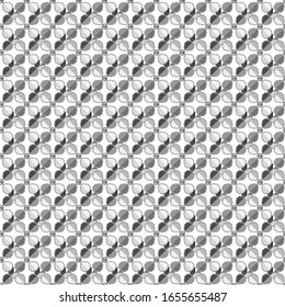 Seamless vector pattern in geometric ornamental style