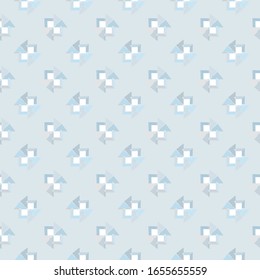 Seamless vector pattern in geometric ornamental style
