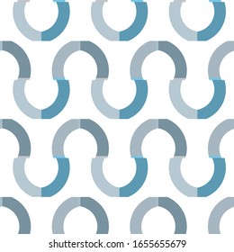 Seamless vector pattern in geometric ornamental style