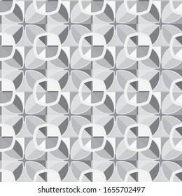 Seamless vector pattern in geometric ornamental style