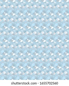Seamless vector pattern in geometric ornamental style