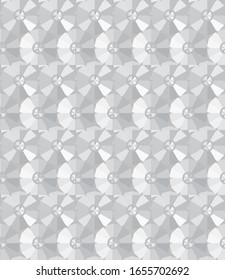 Seamless vector pattern in geometric ornamental style