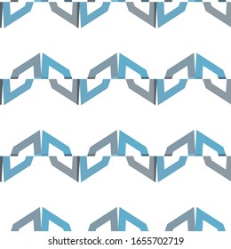 Seamless vector pattern in geometric ornamental style