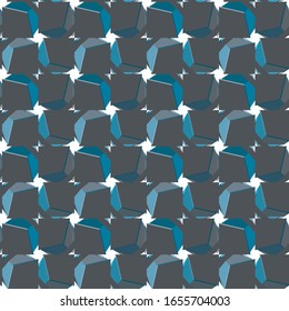 Seamless vector pattern in geometric ornamental style
