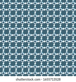 Seamless vector pattern in geometric ornamental style