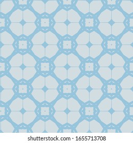 Seamless vector pattern in geometric ornamental style