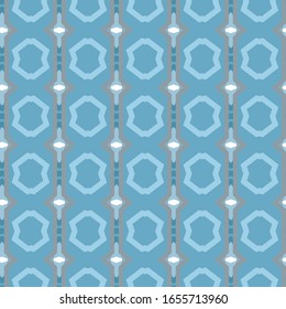 Seamless vector pattern in geometric ornamental style