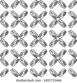 Seamless vector pattern in geometric ornamental style