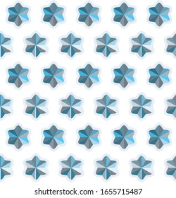 Seamless vector pattern in geometric ornamental style