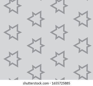 Seamless vector pattern in geometric ornamental style