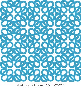 Seamless vector pattern in geometric ornamental style