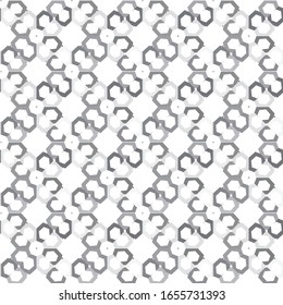 Seamless vector pattern in geometric ornamental style