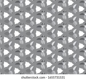 Seamless vector pattern in geometric ornamental style