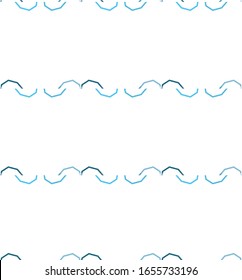 Seamless vector pattern in geometric ornamental style