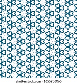 Seamless vector pattern in geometric ornamental style