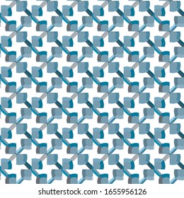 Seamless vector pattern in geometric ornamental style