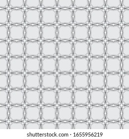 Seamless vector pattern in geometric ornamental style