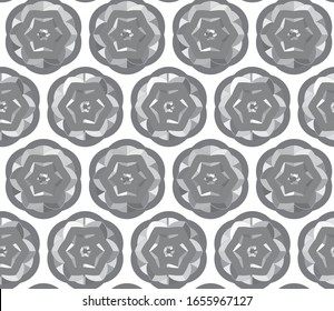 Seamless vector pattern in geometric ornamental style