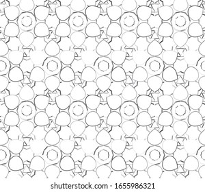 Seamless vector pattern in geometric ornamental style