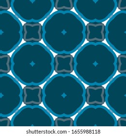 Seamless vector pattern in geometric ornamental style