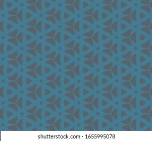 Seamless vector pattern in geometric ornamental style