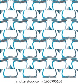 Seamless vector pattern in geometric ornamental style