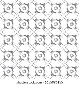 Seamless vector pattern in geometric ornamental style