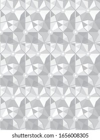 Seamless vector pattern in geometric ornamental style