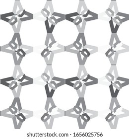 Seamless vector pattern in geometric ornamental style