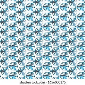 Seamless vector pattern in geometric ornamental style
