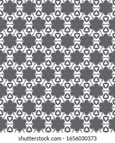 Seamless vector pattern in geometric ornamental style