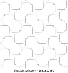 Patrón vectorial sin fisuras en estilo ornamental geométrico