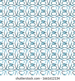 Seamless vector pattern in geometric ornamental style