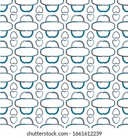 Seamless vector pattern in geometric ornamental style