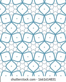 Seamless vector pattern in geometric ornamental style