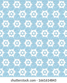 Seamless vector pattern in geometric ornamental style