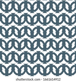 Seamless vector pattern in geometric ornamental style