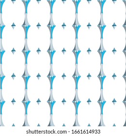 Seamless vector pattern in geometric ornamental style