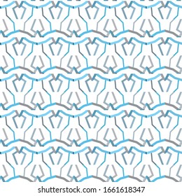 Seamless vector pattern in geometric ornamental style