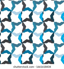 Seamless vector pattern in geometric ornamental style