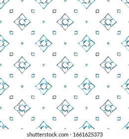 Seamless vector pattern in geometric ornamental style