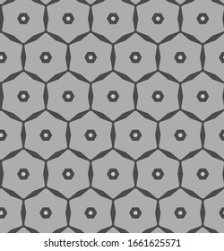 Seamless vector pattern in geometric ornamental style