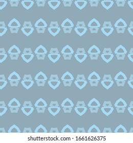 Seamless vector pattern in geometric ornamental style