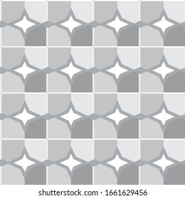 Seamless vector pattern in geometric ornamental style