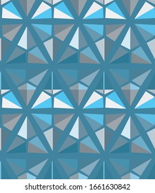 Seamless vector pattern in geometric ornamental style