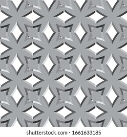 Seamless vector pattern in geometric ornamental style